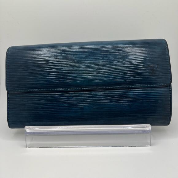 Louis Vuitton Handbags - GUC Louis Vuitton Blue Epi Long Wallet